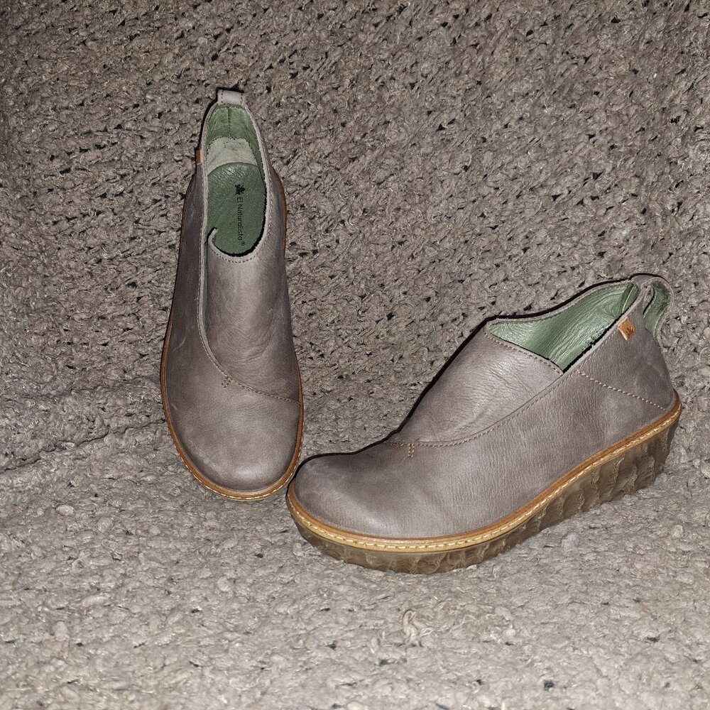 EL NATURALISTA-Style #5131 Myth Yggdrasil-Pleasant Plume Nubuck Booties-Sz 37-NM